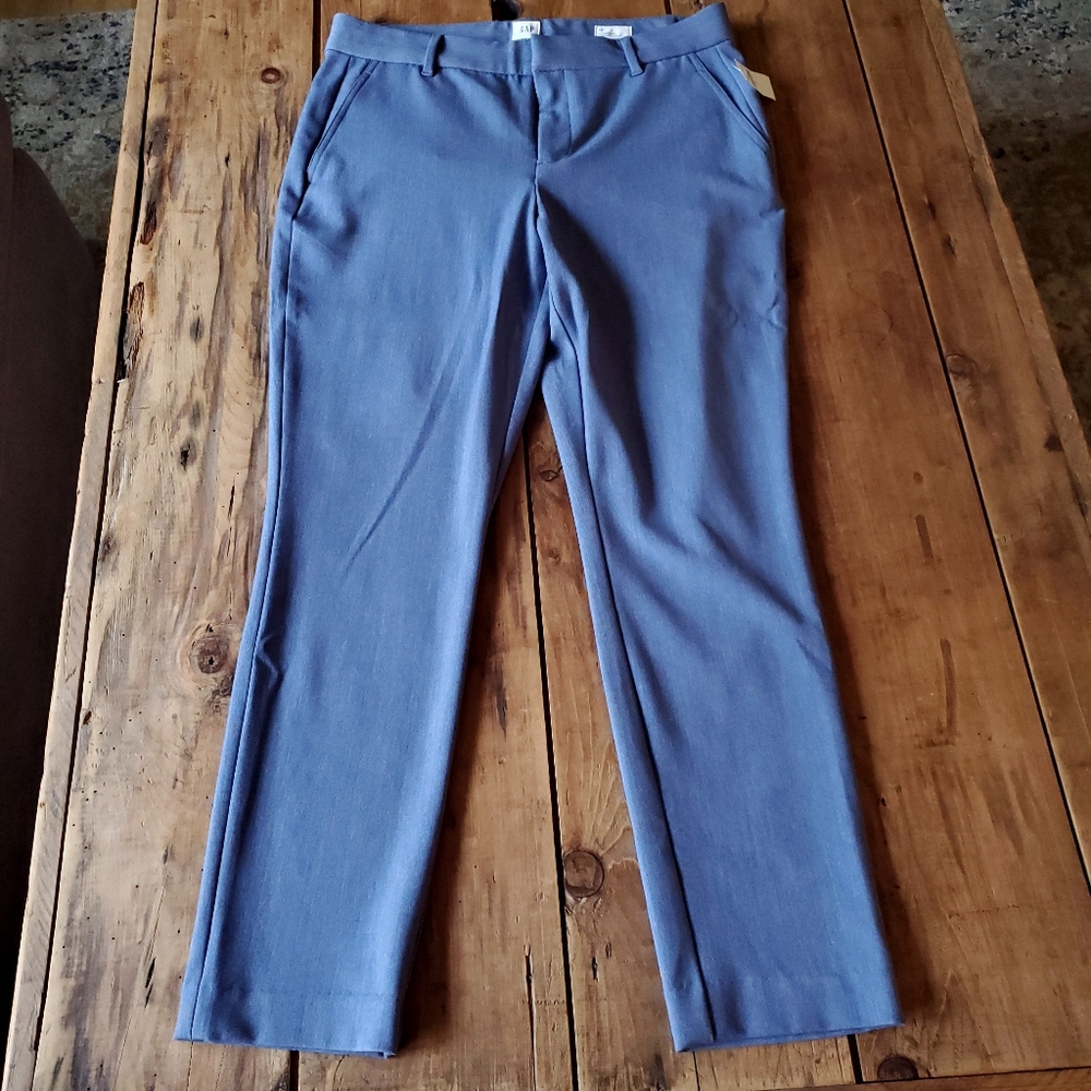 GAP Signature Skinny Ankle Pants Blue Trousers Slacks Career Size 10 NEW